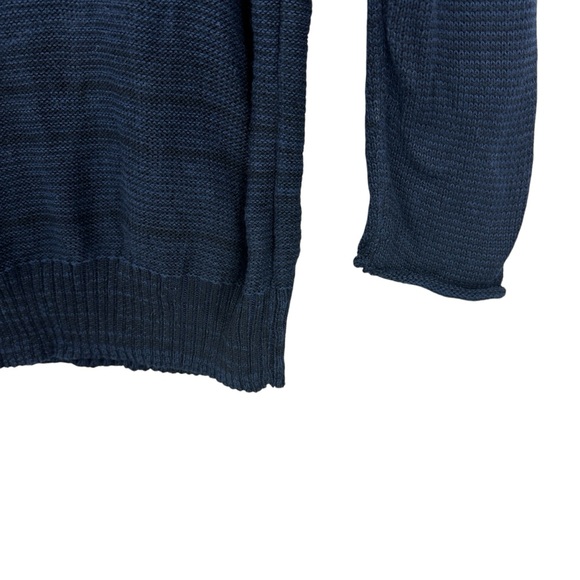 PICO VELA Sweater Bamboo Open Back Art Tunic Blue - Picture 4 of 7